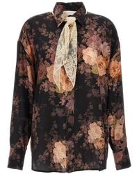 Zimmermann - 'illustration Lace Scarf' Shirt - Lyst