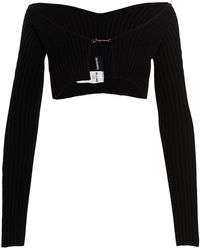 Jacquemus - 'le Maille Pralu' Cropped Cardigan - Lyst