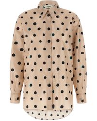 Fendi - Silk Shirt With Concealed Placket - Lyst