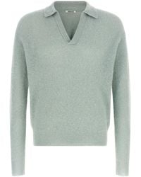 AURALEE - Baby Suri Alpaca Sheer Knit Polo - Lyst