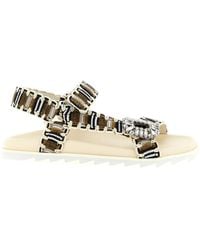 Roger Vivier - 'slidy Viv' Trek' Sandals - Lyst
