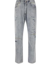 MM6 by Maison Margiela - Used Effect Jeans - Lyst