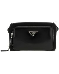 Prada - Schulterriemen Aus Re-Nylon Leder - Lyst