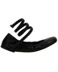 Rene Caovilla - Cleo Flat Shoes Nero - Lyst