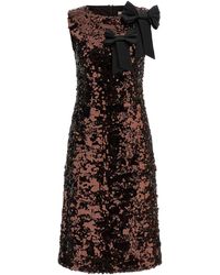 Ganni - 'Velvet Sequins Straight Midi' Dress - Lyst