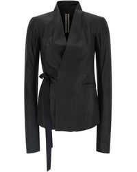 Rick Owens - 'Hollywood' Leather Jacket - Lyst