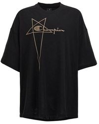 Rick Owens - T-shirt 'Tommy T' x Champion - Lyst