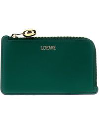 Loewe - Embossed Logo Card Holder - Lyst