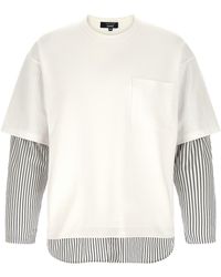 Comme Des GarÃ§ons Homme - Shirt Insert T-shirt - Lyst
