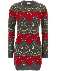 Moschino - 'smiley®' Wool Dress - Lyst