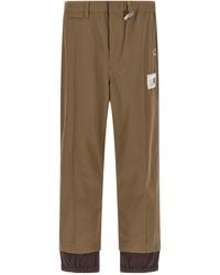 Maison Mihara Yasuhiro - 'mix Layered Wool Gabardine' Pants - Lyst