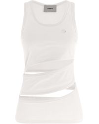 Coperni - Tank Top With Spiral Cut-Outs - Lyst