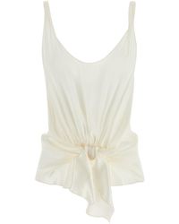 JW Anderson - J. W.Anderson J. W.Anderson Sleeveless Top With Front Knot - Lyst