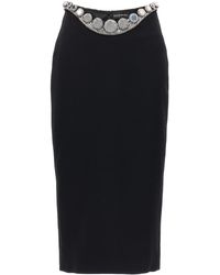 David Koma - 'Octopus Circle Embr Waistband' Skirt - Lyst