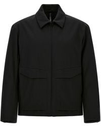 Veilance - 'Sarya' Jacke Aus Schwarzer Gabardine - Lyst