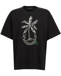 Dolce & Gabbana - T-Shirt aus Baumwolle Münzen-Print - Lyst