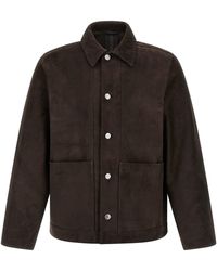 Giorgio Brato - Fiore Suede Jacket - Lyst