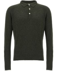 Ma'ry'ya - Bouclé Cotton Polo Shirt - Lyst