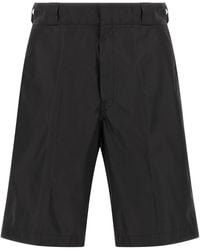 Prada - Re-Nylon Bermuda Shorts With Triangle Logo - Lyst