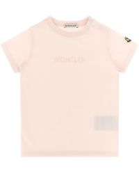 Moncler - Logo Embroidery T-shirt - Lyst