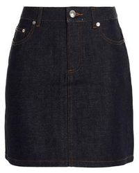 A.P.C. - 'jupe Standard' Denim Skirt - Lyst