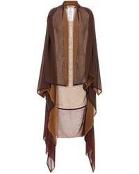 Alberta Ferretti - Chiffon Cardigan - Lyst