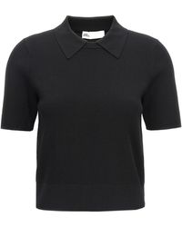 Tory Burch - Logo Embroidery Knitted Polo Shirt - Lyst