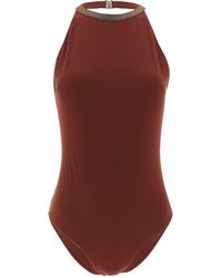 Brunello Cucinelli - Polyamide One-Piece Swimsuit Clothing - Lyst