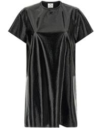 Courreges - Courrèges Mini Dress With Vinyl-Effect Finish - Lyst