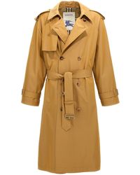 Burberry - Double-breasted Long Trench Coat - Lyst