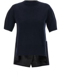 Sacai - Patchwork Sweater - Lyst