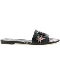 Dolce & Gabbana - Bianca Slide With Cut-Out Logo - Lyst