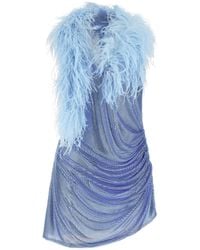 GIUSEPPE DI MORABITO - Dress With Removable Crystals And Feathers - Lyst