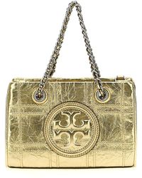 Tory Burch - 'fleming Soft Metallic Quilt Mini' Handbag - Lyst