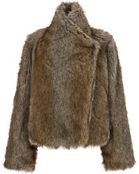 BB COUTURE - 'brigitte First' Eco-fur Coat - Lyst
