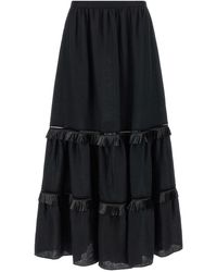 Kiton - Fringed Skirt - Lyst