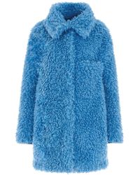 Stella McCartney Fur Free Fur Ivory Ramona Coat in White - Lyst
