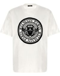 Balmain - T-Shirt "Coin" - Lyst