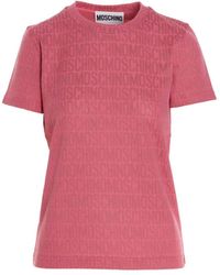 Moschino T-Shirt 'Logo' - Pink