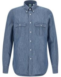 Finamore 1925 - Casual Shirt With Flap Pockets - Lyst