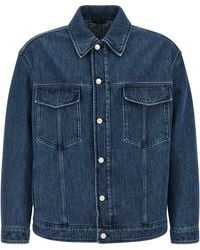 Fendi - 'ff Selleria' Denim Jacket - Lyst