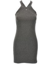 Courreges - Cotton Short Dress - Lyst