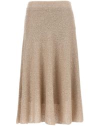 Brunello Cucinelli - Sequin Knitted Skirt - Lyst