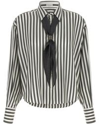 Brunello Cucinelli - Shirt With Scarf - Lyst