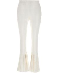 Sacai - Ribbed Pleated Pants - Lyst