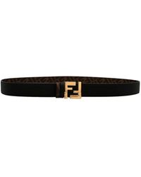 Fendi - 'ff Squared' Reversible Belt - Lyst