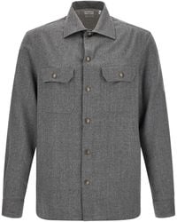 Brunello Cucinelli - Flannel Overshirt - Lyst