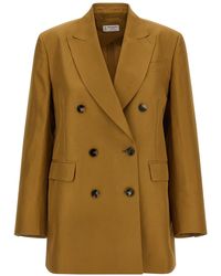 Alberto Biani - Linen Viscose Blazer - Lyst