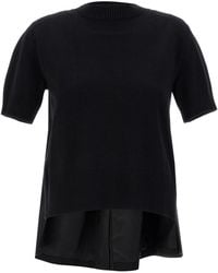 Sacai - Patchwork Sweater - Lyst
