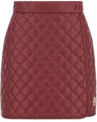 Moncler - Square Quilting Skirt - Lyst